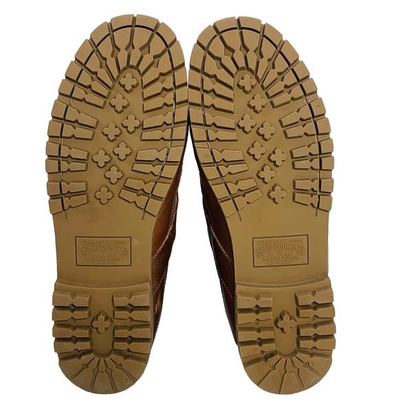 POLO RALPH LAUREN Country Ranger Boot 10.5 Brown Tumbled Leather Buckle EUC - Picture 7 of 11